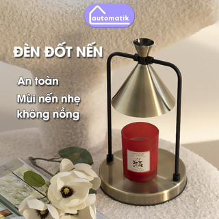 Đèn nến thơm phòng để bàn automatik decor, đèn đốt nến thơm phòng khách phòng ngủ, đèn xông tinh dầu điện tử trang trí