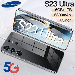  Điện Thoại Di động S23 Ultra Thông Minh Nguyên Bản Màn Hình HD 7,3inch 5G 16GB+512GB Thẻ SIM Kép Android 12.0