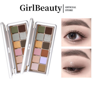 Roto 12 Màu Phấn Mắt Bảng Matte Shimmer Giltter Chống Thấm Nước Mịn Sắc Tố Phấn Mắt Hàng Ngày Trang Điểm Khỏa Thân Màu Trái Đất Phấn Mắt