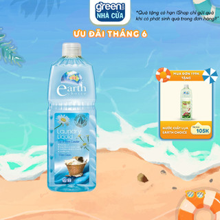 Nước Giặt EARTH CHOICE Giặt Đồ Lót, An Toàn Với Da Nhạy Cảm Với Nguồn Gốc Thực Vật An Toàn Dung Tích 1L