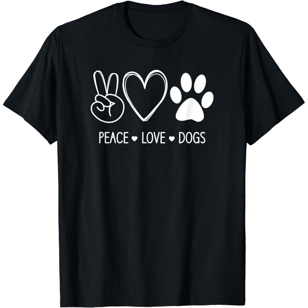 Peace Love Dogs, Funny, Jokes, Sarcastic Sayings Áo thun Unisex