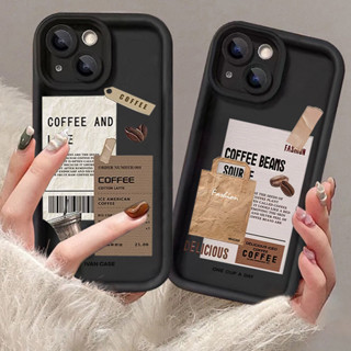 Ins Cà Phê Đậu Ốp Lưng Điện Thoại Xiaomi Redmi Note 13 11 12 Pro Plus 5G Turbo 3 12S 11S 10S 9S 9 Pro Redmi 12 12C 10C 13C Họa Tiết Cuộc Sống Cà Phê Silicon Chống Sốc Mềm