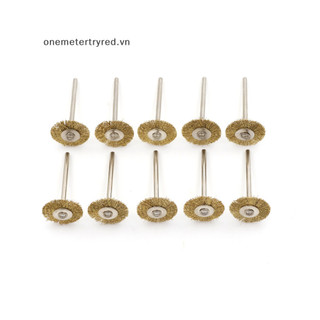 Metertryred 10 chiếc 22mm đồng dây bánh xe bàn chải dụng cụ đánh bóng cho máy mài chết điện xoay vn