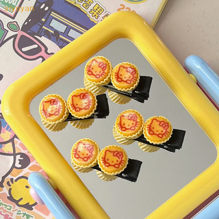Siyuyan 2 Chiếc Hoạt Hình KT Mèo Con Bánh Thực Phẩm Kẹp Tóc Bên Kẹp Tóc Cho Nữ Thời Trang Bé Gái Sáng Tạo Mô Phỏng Thực Phẩm DIY Kẹp Tóc Trang Trí Quà Tặng VN