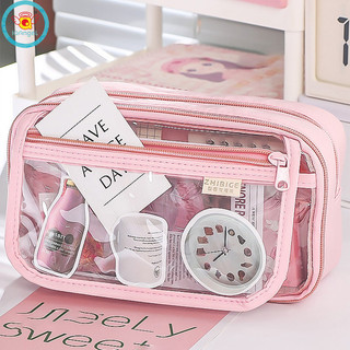 Iq Angel Hộp đựng bút chì trong suốt gió hộp văn phòng phẩm dung lượng lớn chất lượng tốt