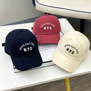 Mũ bóng chày cha mẹ và con cái Bé trai NYC Mũ chữ cái Mũ trẻ em Mũ bé gái thời trang