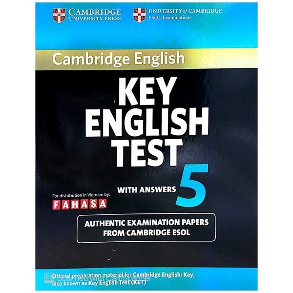 Sách - Key English Test 5 with Answers FAHASA Reprint Edition - Cambridge