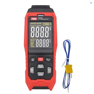 Nhiệt kế cặp nhiệt điện loại k / j tasi ta612a -200 ~ 1372°c/ -328~2501°f máy đo nhiệt độ lcd kỹ thuật số cầm tay 9999 nhóm lưu trữ dữ liệu