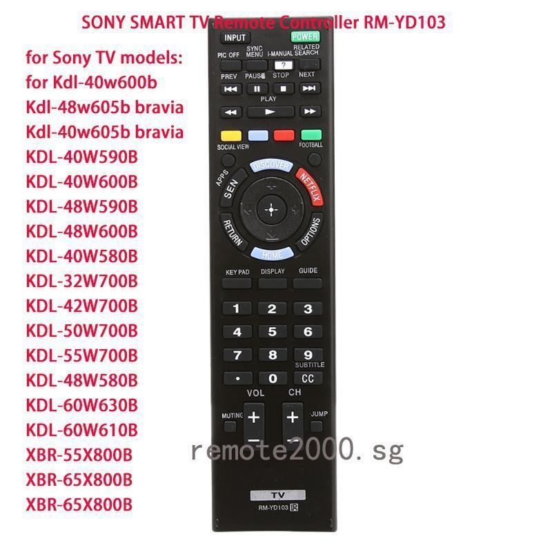 Thay Thế Bộ Điều Khiển Từ Xa TV LED Thay Thế (RM-YD103) Cho KDL 40W600B dl-48w605b bravia, Kdl-40w60