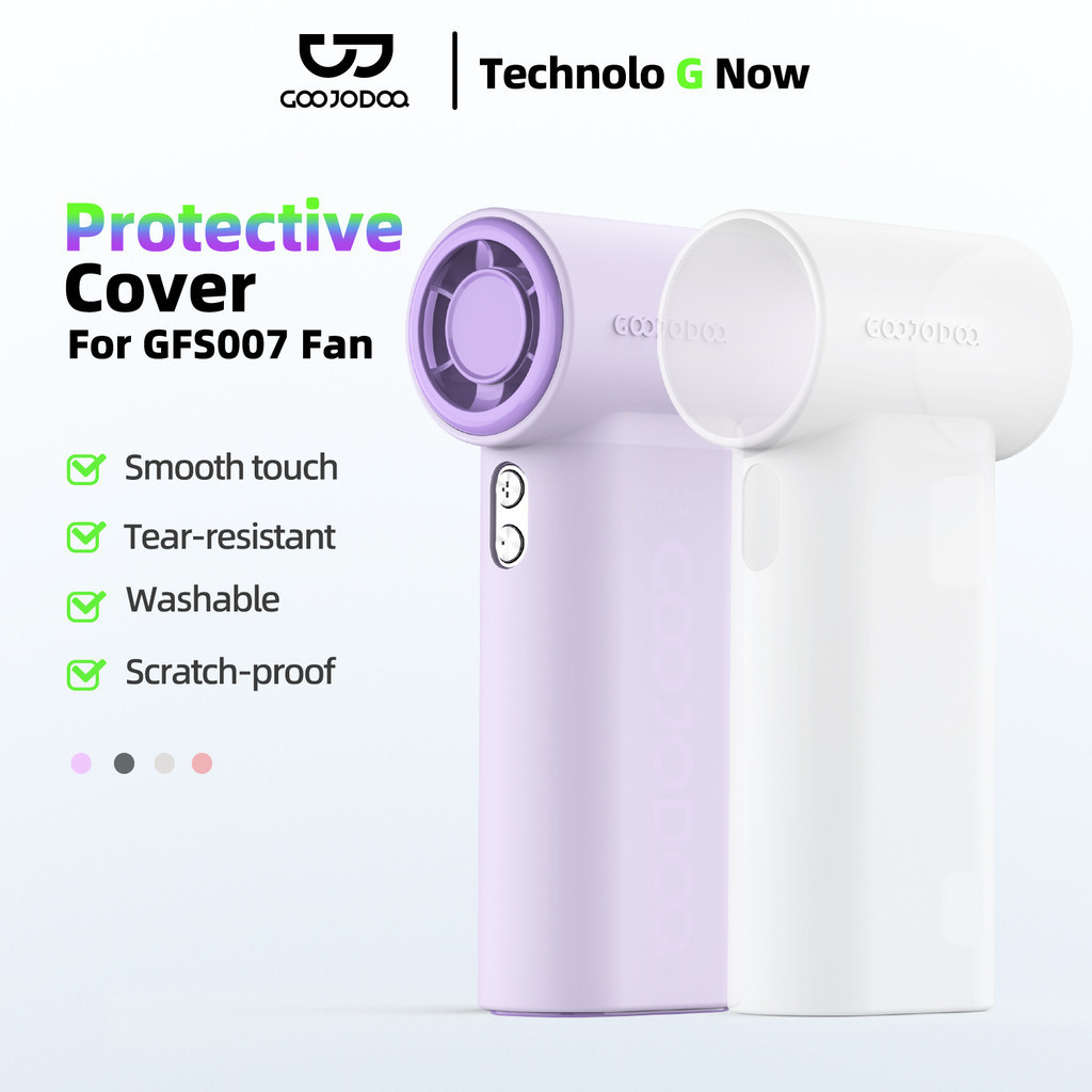 Vỏ bảo vệ quạt turbo tốc độ cao mini GOOJODOQ 2025 mới Vỏ bảo vệ silicon GFS007 có thể giặt được