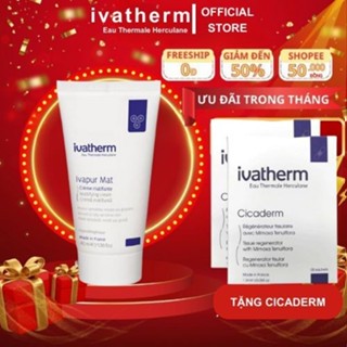 Kem dưỡng ẩm Ivatherm Ivapur Mat Mattifying FLOSLEK kiềm dầu cho da dầu mụn 40ml