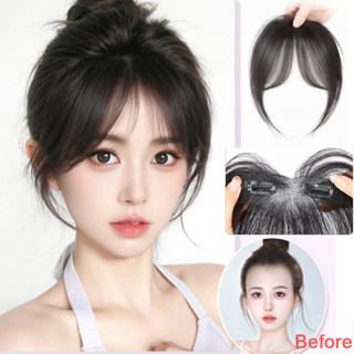 Cô Gái Giữa Phần Nổ Tóc Giả Tự Nhiên Lông Tơ Tóc Giả Nổ trán Trái Phải Nổ Tóc Nối Dài