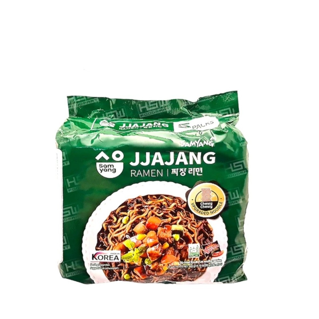 Lốc 5 gói Mì trộn tương đen Samyang jjajang Ramen Hàn Quốc