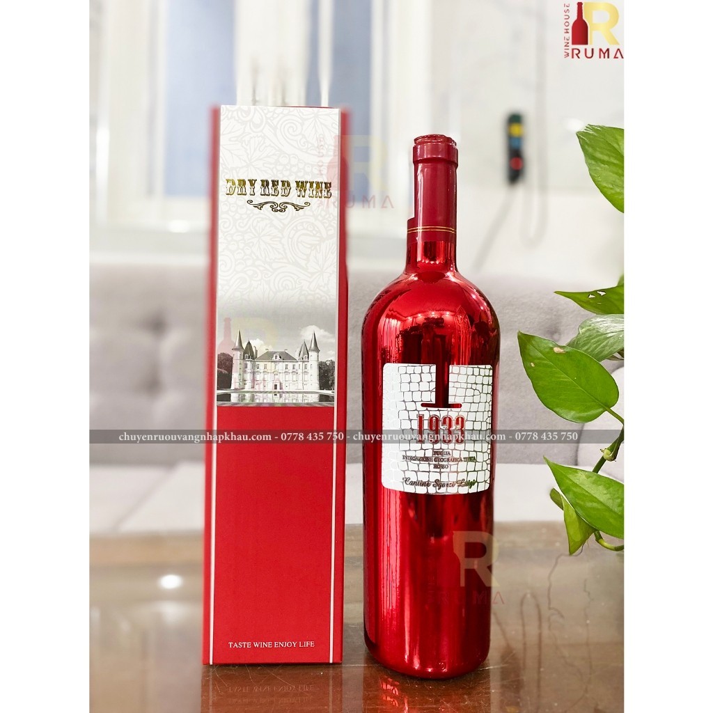 Rượu vang ý 1933 ruby (red limited) - bao gồm hộp đựng