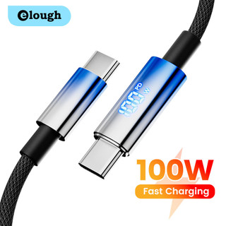 Cáp elough pd 100w type c sang usb c cho điện thoại di động màn hình led sạc nhanh dây cáp dữ liệu usb c