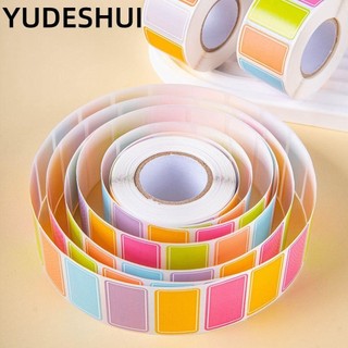 YUDESHUI 500 Cái / Cuộn Nhãn Dán, Đồ Dùng Văn Phòng Phẩm Tự Dính Nhãn Dán Tên, Chỉ Số Nhãn Chống Thấm Nước Trống