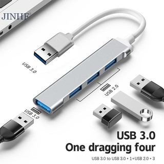 Jinhf 4 cổng usb 3.0 hub usb hub tốc độ cao loại c splitter 5gbps cho pc phụ kiện máy tính multiport hub 4 usb 3.0 2.0 cổng hot