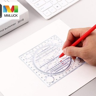 Mmluck đa năng vẽ thước 3d hình thước quà tặng thước đo thiết kế đa năng vẽ thước chức năng hình học thiết kế nghệ thuật thước vòng tròn máy tạo thước vẽ thước