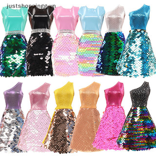 # Đồ chơi # Váy Sequin búp bê thay đổi trang phục đồ chơi gia đình Bộ váy quần áo búp bê Bộ thời trang.