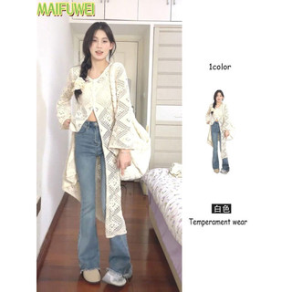 MAIFUWEI áo sơ mi nữ áo kiểu hàn quốc chic sang trọng rực rỡ nhí nhảnh WMJ24412JS 17Z240426