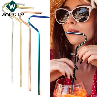 WAPKTY Ống hút chống nhăn, Ống hút môi bằng thép không gỉ có thể tái sử dụng cho nếp nhăn, Tiện ích nhà bếp không nhăn Sideways Ngăn ngừa nếp nhăn cho / Cốc Tyeso