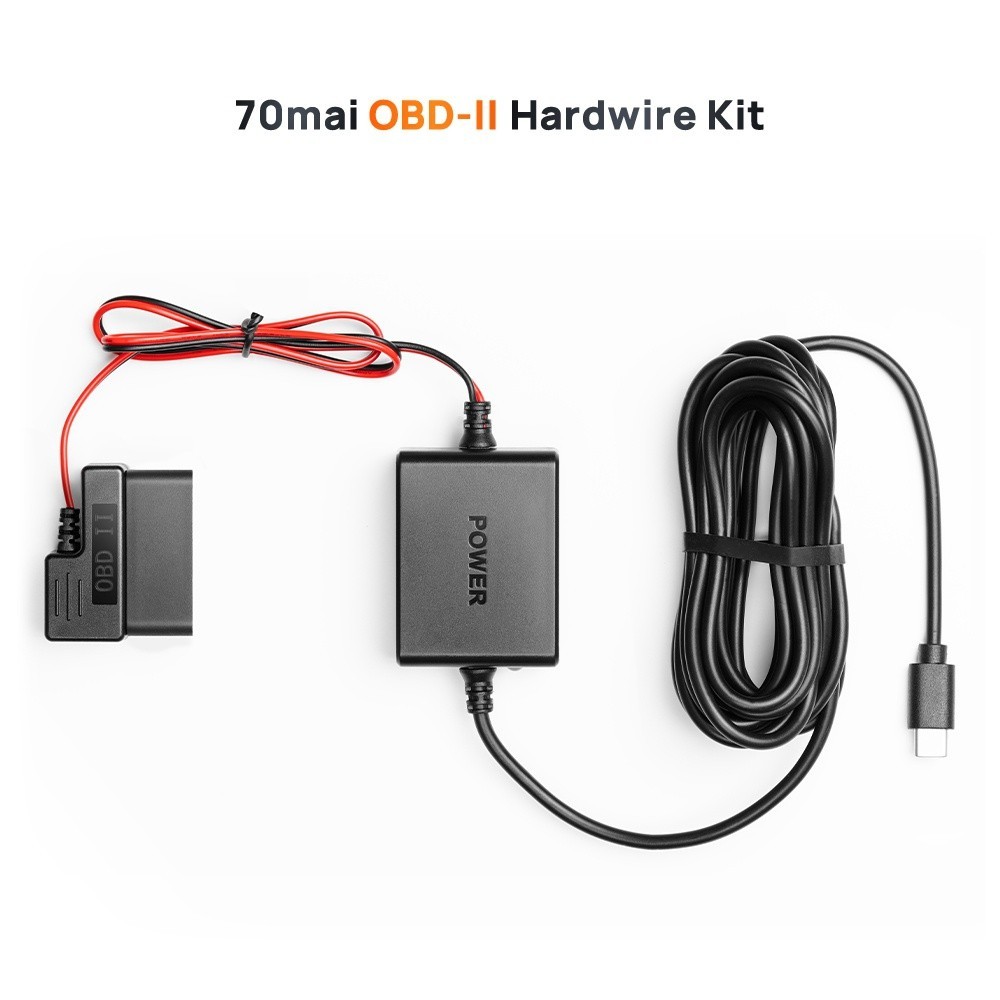 Cáp giám sát đỗ xe 70mai OBD-II ghi âm 24 giờ cho Type-C và micro USB A500s, A200, m300, A810, A800,