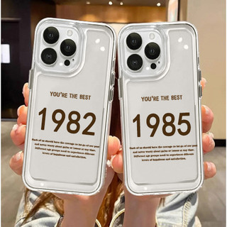 Dành Cho IPhone 15 13 12 11 Pro Max Ốp Lưng Tuổi Năm Thời Gian 1982 1983 1984 1985 Mới Mềm Chống Sốc Bảo Vệ Camera