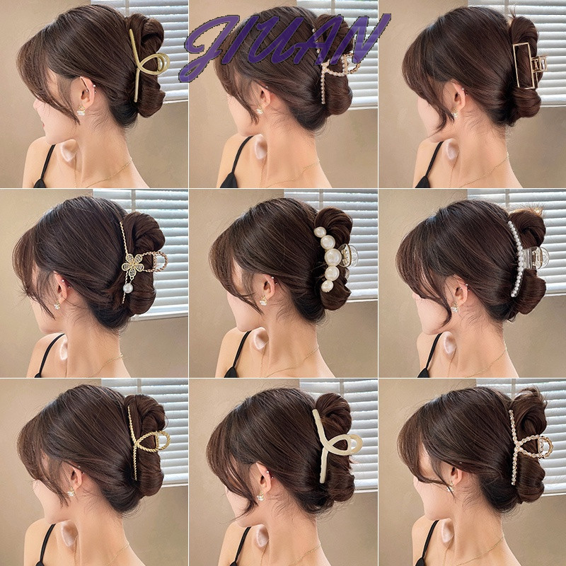 Kẹp tóc kim loại hình cá mập nữ độc đáo