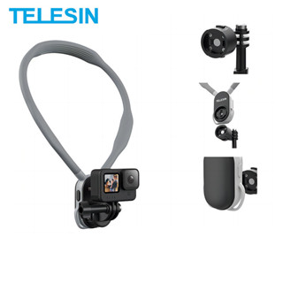  Telesin Phát Hành Nhanh Silicon Gắn Cổ Từ Tính Giữ Cho GoPro Hero Insta360 DJI Osmo Hành Động Hành Động Camera Phụ Kiện 