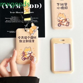 Mxgoods Nhật Bản Shiba inu Hộp Đựng Thẻ, Dây Đeo Cổ Cưỡi Shiba inu Phim Hoạt Hình Đựng Thẻ, Móc Chìa Khóa Hộp Đựng Thẻ Tàu Điện Ngầm Dễ Thương Móc Chìa Khóa Văn Phòng