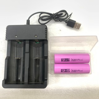 Combo Bộ Sạc Đa Năng 3.7V Kèm Hộp 2 Viên Pin 18650 Dung Lượng 2600mAh Xả 10A [ Kho Hàng Giá Rẻ VN ]