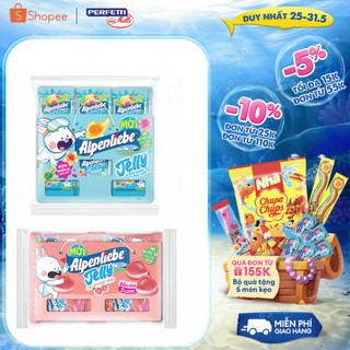 Túi Kẹo dẻo Alpenliebe Jelly Tím Đào Ngọt Ngào / Biển Xanh Long Lanh/Ong Óng Ánh