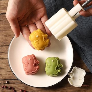 Joy 30g Khuôn Bánh Trung Thu Nhựa Hoạt Hình Hình Khủng Long Tem Bánh Trung Thu Khuôn Bánh Trung Thu Cho Tết Trung Thu Nướng Bánh Trung Thu