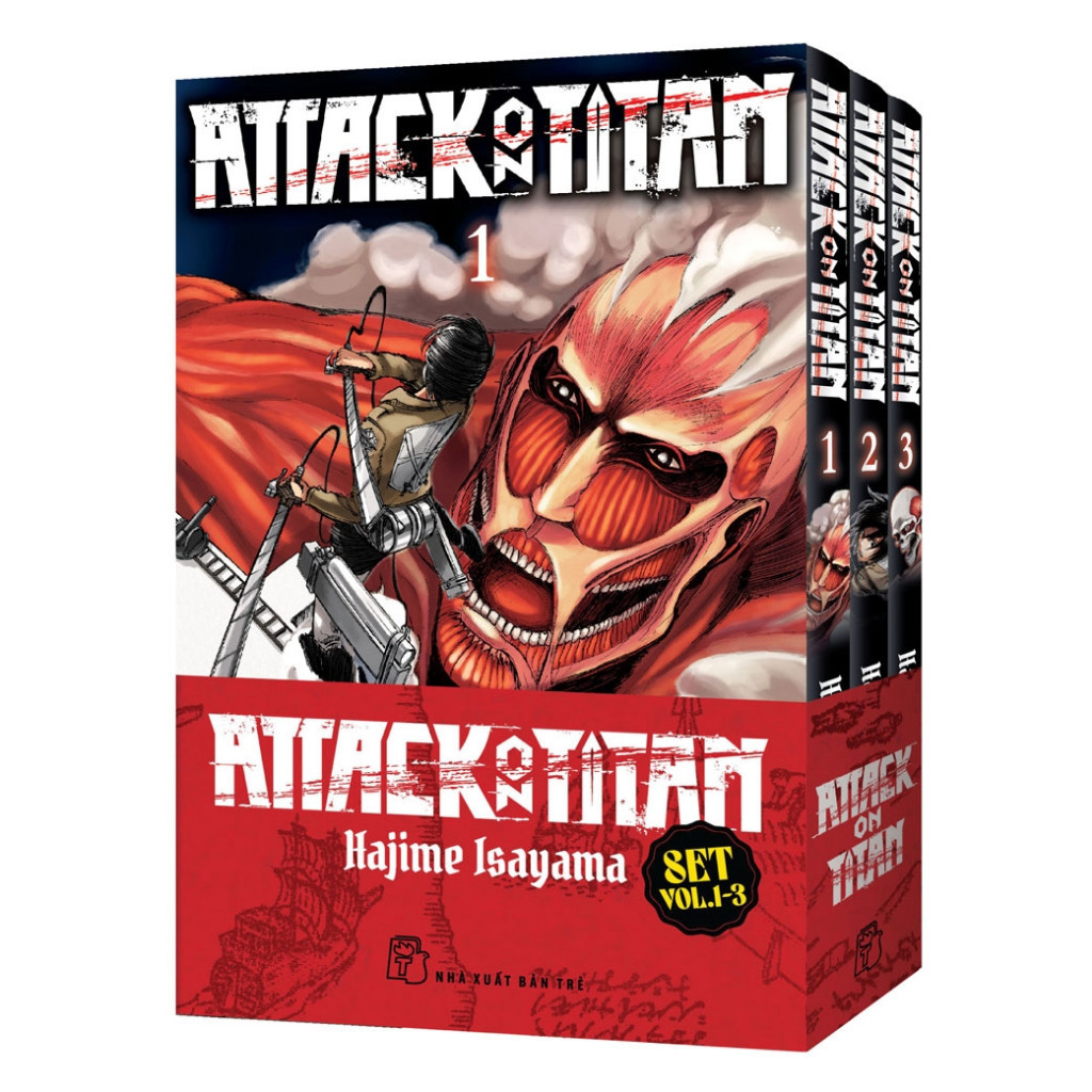 Sách - Attack On Titan Combo 1-3 (Tặng kèm card PVC và card Shikishi chữ ký tác giả)