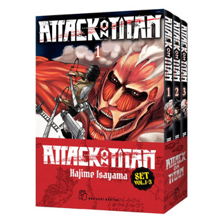 Sách - attack on titan combo 1-3