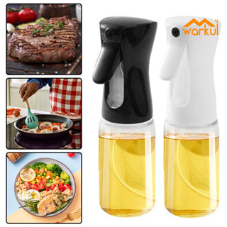 Warkul 220ML Dầu thủy tinh er Mister để nấu ăn Chai dầu ô liu có thể đổ lại Hộp đựng dầu nhà bếp có tay cầm tiện dụng Phụ kiện nồi chiên không khí đa chức năng thân thiện với môi trường
