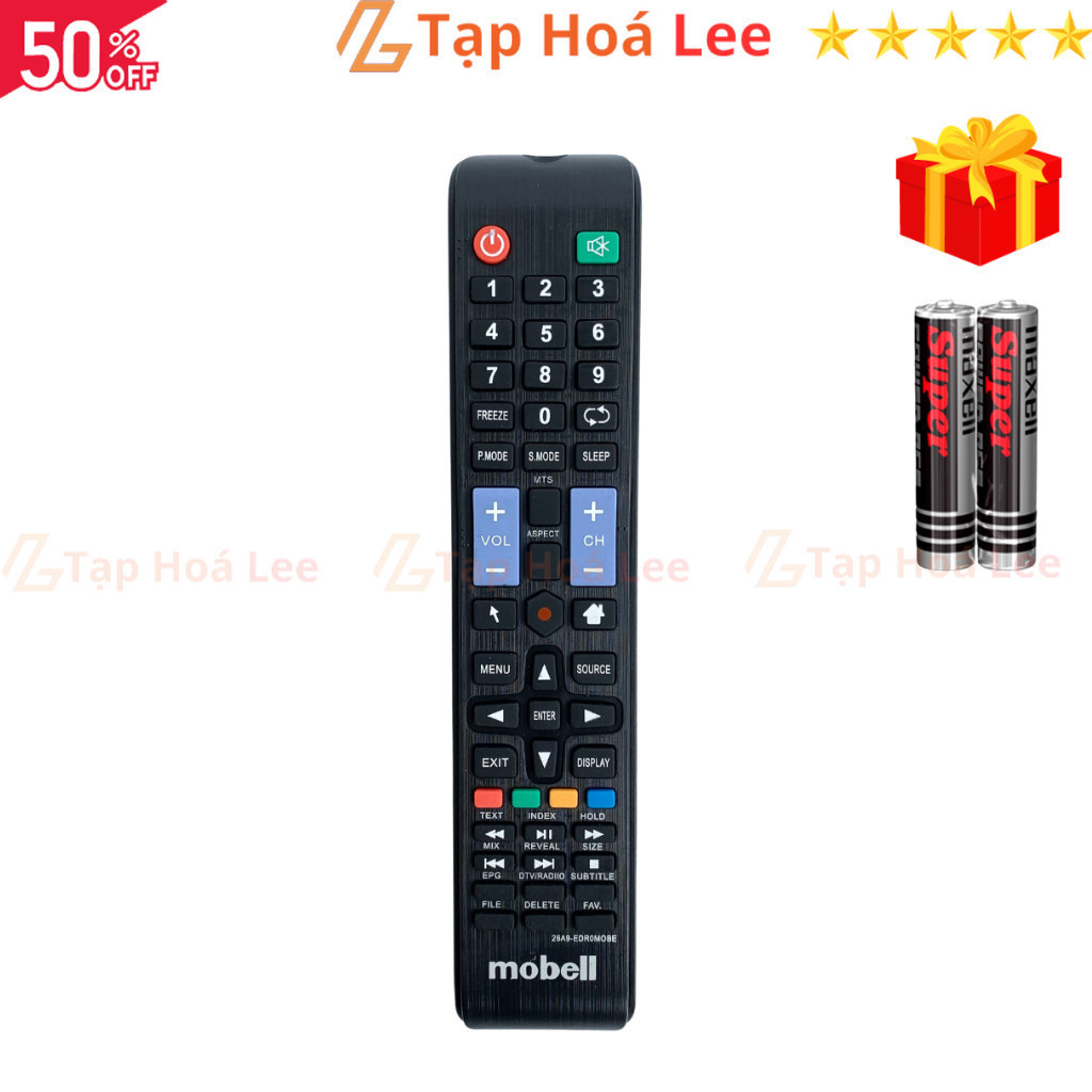 Remote điều khiển tivi Mobell Mã 01, điều khiển TV Mobell dòng Led / LCD / Smart TV - Tạp Hóa Lee