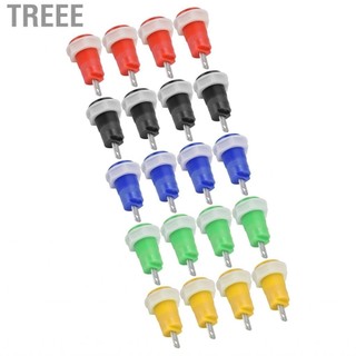 Treee Binding Post Insulated Safe 4 Set Banana Socket Brass for Speaker Testing