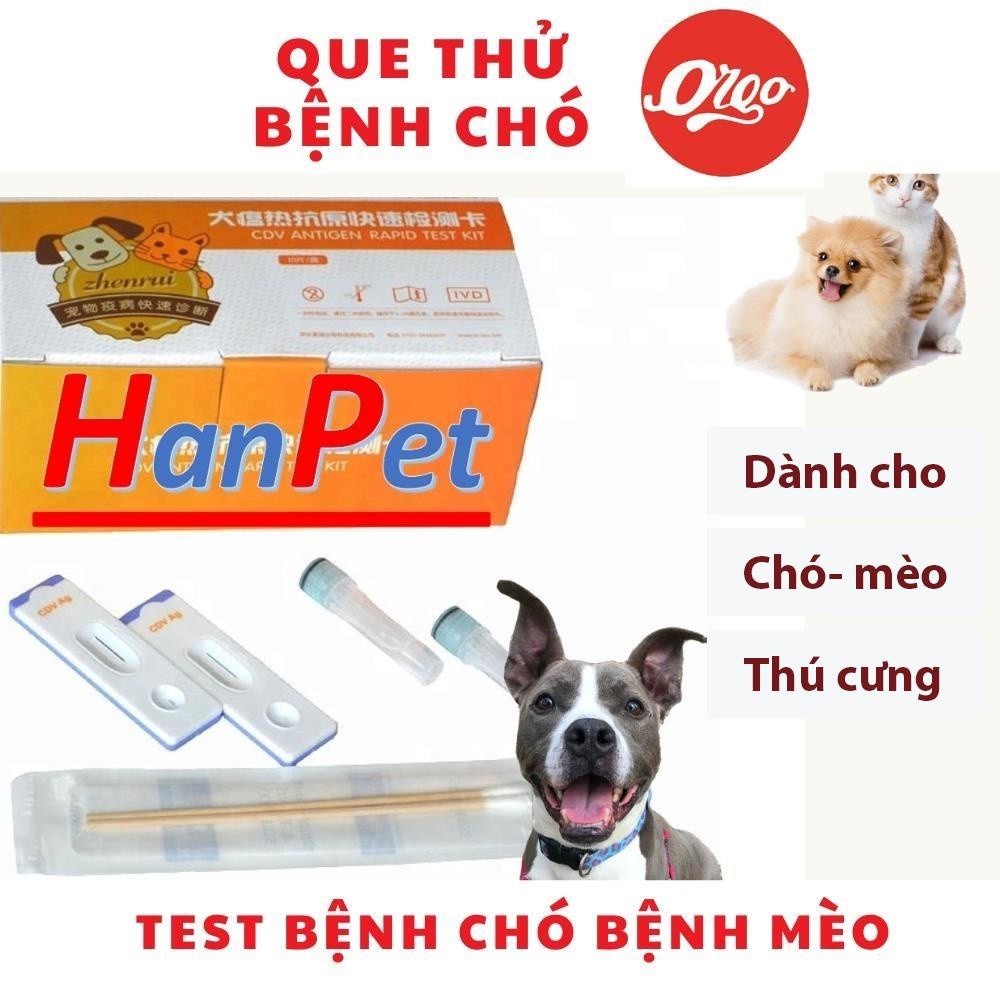 Orgo New-(1 Kít) Que test bệnh chó PARVO CPV - CARE CDV FPV cho mèo dụng cụ phòng khám chó mèo