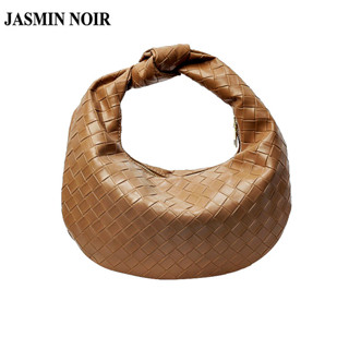 Túi xách nữ xếp li bằng da PU JASMIN NOIR Túi đeo chéo thông thường Túi Tote yên ngựa