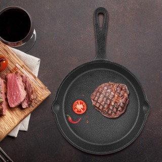 Kekeshop Non-stick Vintage Cast Iron Skillet Frying Pan Induction Saucepan Oven Kitchen Cookware