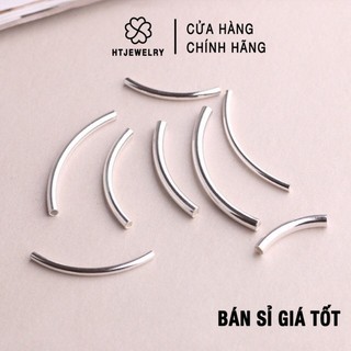 [Bạc S925] Charm ống bạc trơn HTJEWELRY hàng đẹp PH093