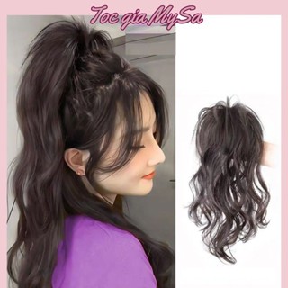 Ngoặm tóc đuôi ngựa xoăn 40cm, ngoặm tóc giả kẹp xoăn hàn quốc, phụ kiện tóc giả, tóc giả MySa