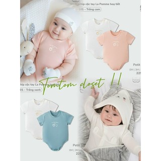 La pomme Set Bodychip cộc tay La Pomme hoạ tiết cho bé