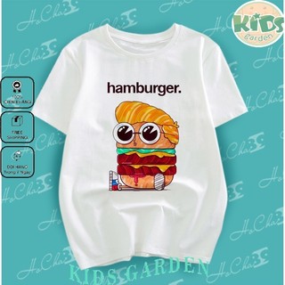 Áo Thun Bánh Hamburger - HoCha89 - Vải Dày Đẹp Size từ 9kg đến hơn 100kg - Ảnh Thật - May Dây Cổ Hàng Xuất Khẩu