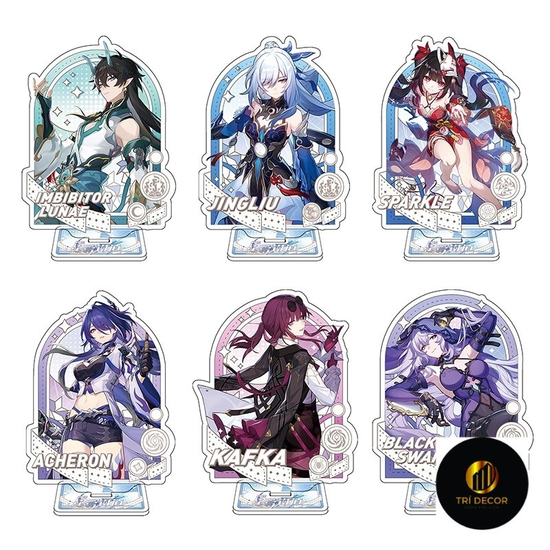 Trò chơi Honkai: Star Rail đứng Acheron Aventurine Acrylic trang trí