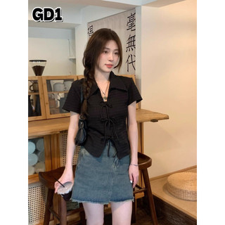 Girl's Paradise áo sơ mi nữ áo kiểu hàn quốc Thoải mái Tinh tế Fashion Tối giản WCS2460DNZ 25Z240617
