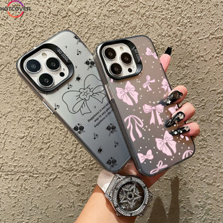 Dành Cho OPPO A60 F11 Pro Reno 11F 11 Pro 4F 5F 7Z 8Z 4 5 6 7 8 Lite 8T Ốp Điện Thoại Đen Hồng Nơ Màu Bạc Hai Lớp Chống Sốc Mềm