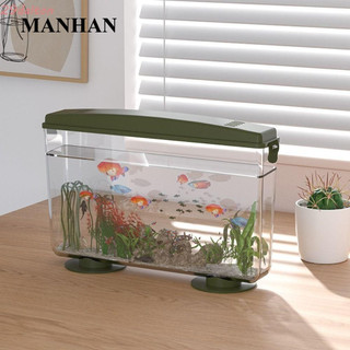 Hộp nhân giống bò sát MANHAN DALTON, Hộp côn trùng người xem bọ di động bằng nhựa, đặc biệt có nắp trong suốt Máy tính để bàn vuông Bể cá Đồ chơi học tập cho trẻ em