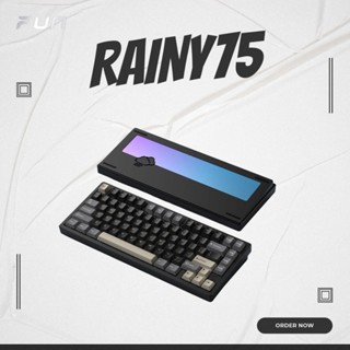 Rainy 75 Chính Hãng - Bàn phím cơ custom Rainy75 full nhôm CNC, 3 mode, tạ gương quốc dân